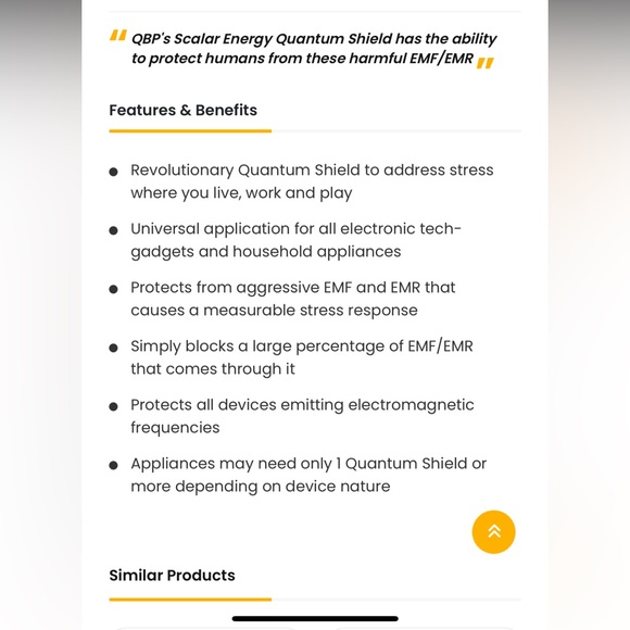 Quantum Shield EMF Protection Protects from Harmful Electro Magnetic Frequencies - Picture 3 of 5